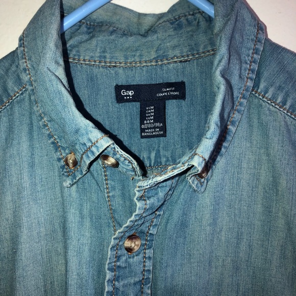 Gap Men’s Button-Flap Pocket Shirt - Picture 5 of 6